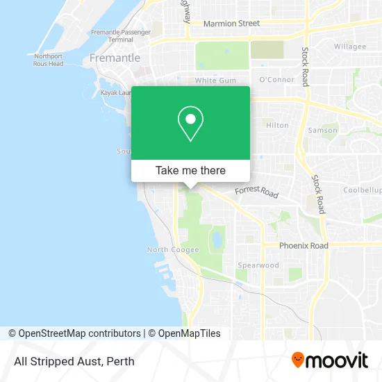 Mapa All Stripped Aust