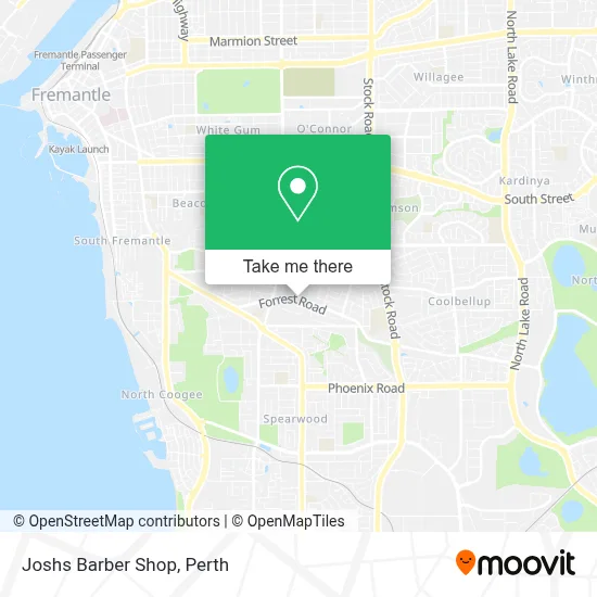 Mapa Joshs Barber Shop