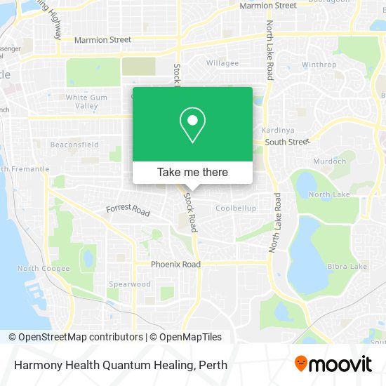Harmony Health Quantum Healing map