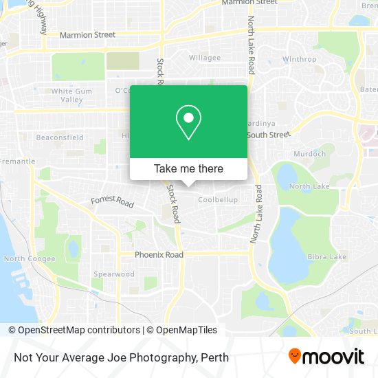 Not Your Average Joe Photography map