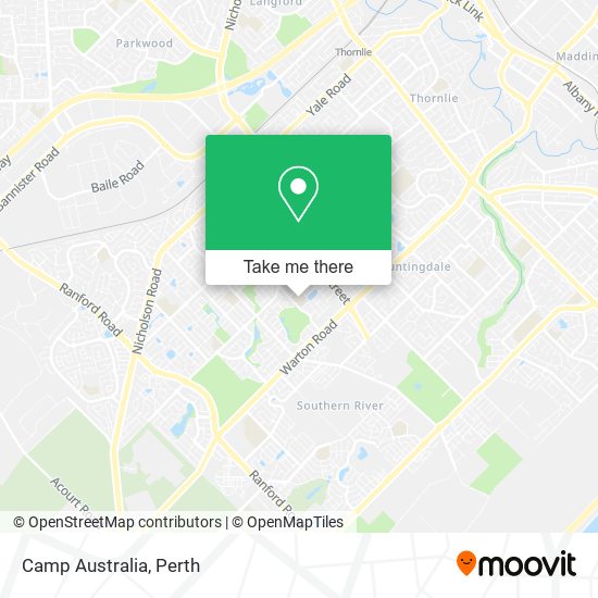 Mapa Camp Australia