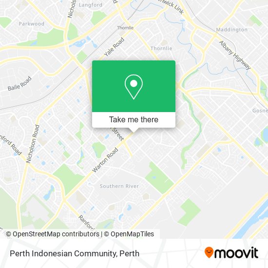 Perth Indonesian Community map