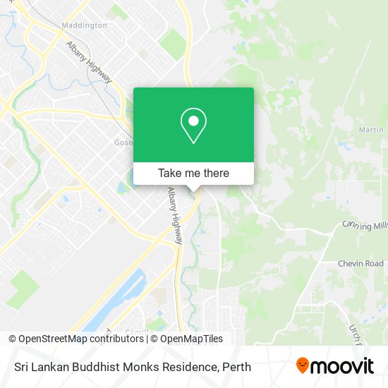 Sri Lankan Buddhist Monks Residence map