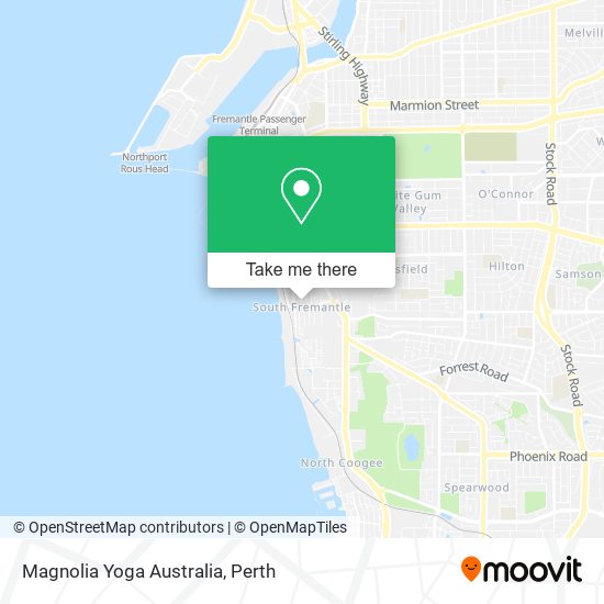 Mapa Magnolia Yoga Australia