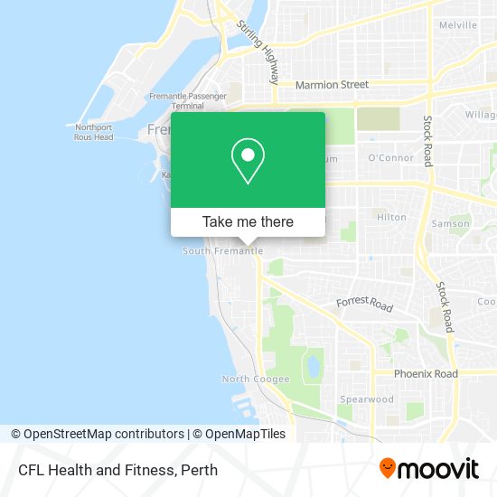 CFL Health and Fitness map