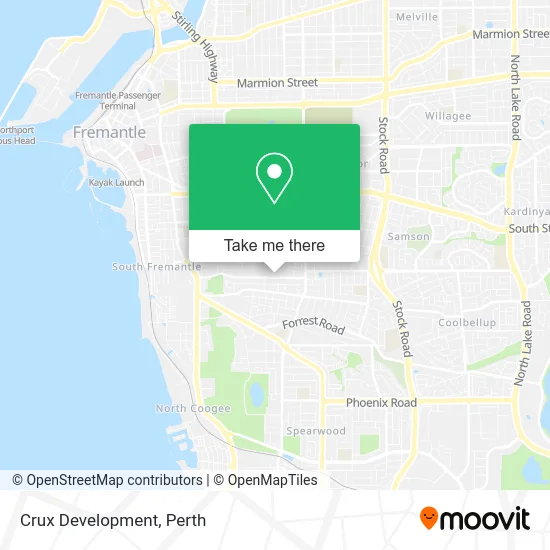 Mapa Crux Development