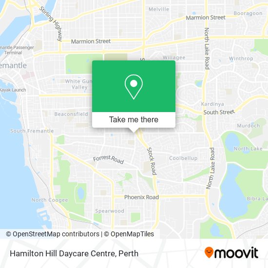 Mapa Hamilton Hill Daycare Centre