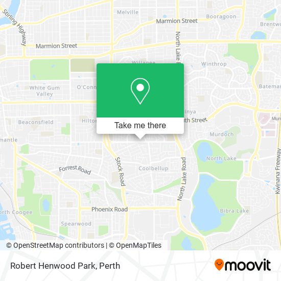 Robert Henwood Park map