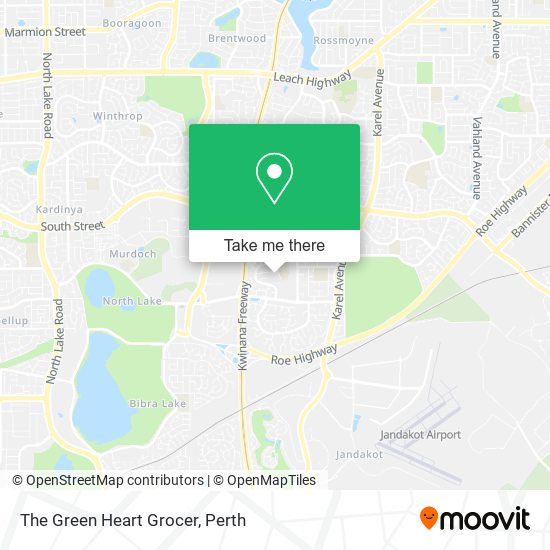 The Green Heart Grocer map