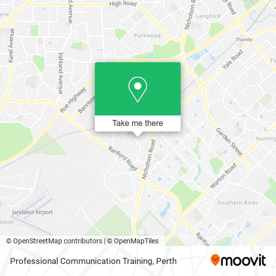 Professional Communication Training map