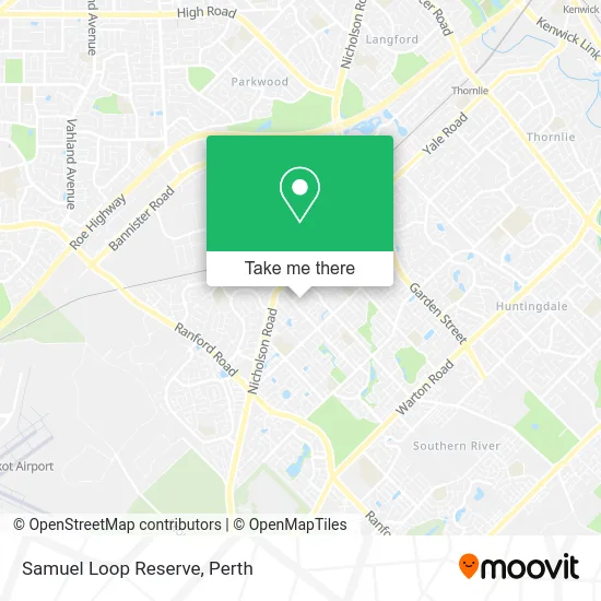Mapa Samuel Loop Reserve