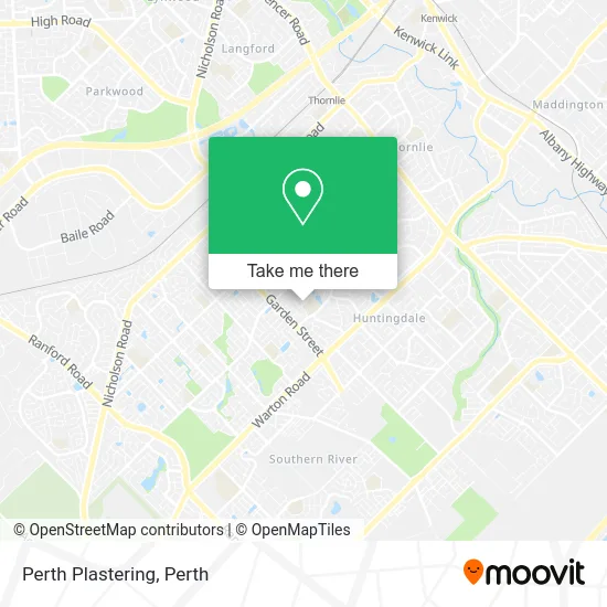 Mapa Perth Plastering