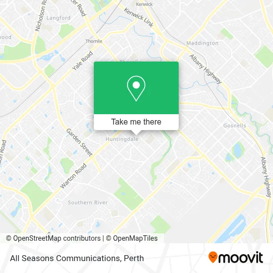 Mapa All Seasons Communications