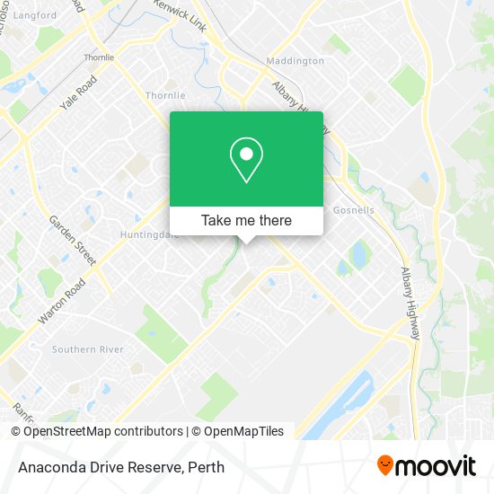 Anaconda Drive Reserve map