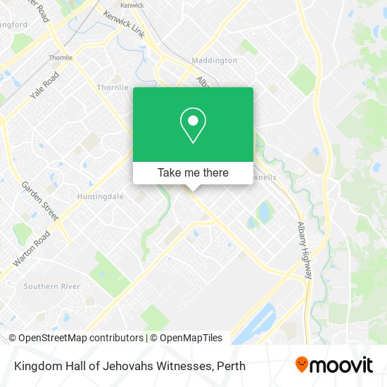 Kingdom Hall of Jehovahs Witnesses map
