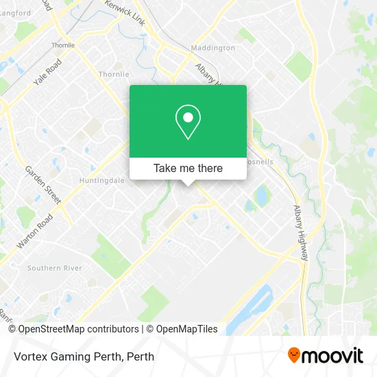 Mapa Vortex Gaming Perth