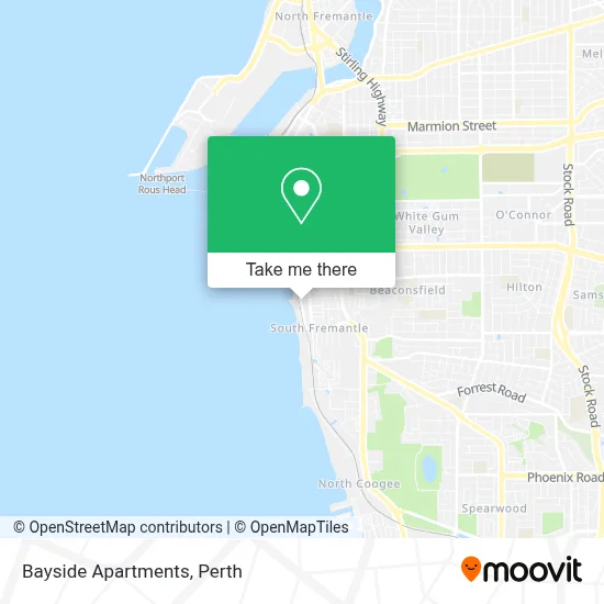 Mapa Bayside Apartments