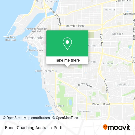 Mapa Boost Coaching Australia