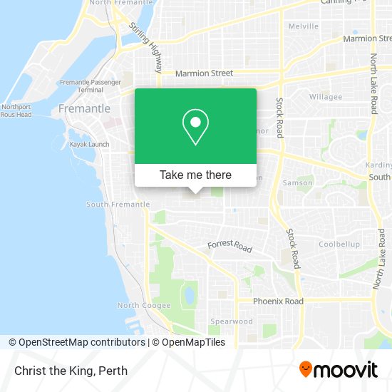 Christ the King map