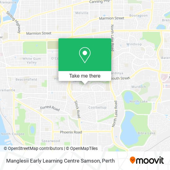 Manglesii Early Learning Centre Samson map