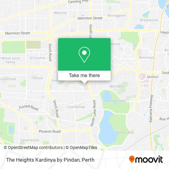 The Heights Kardinya by Pindan map