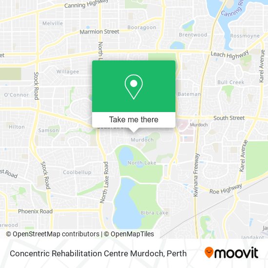 Concentric Rehabilitation Centre Murdoch map