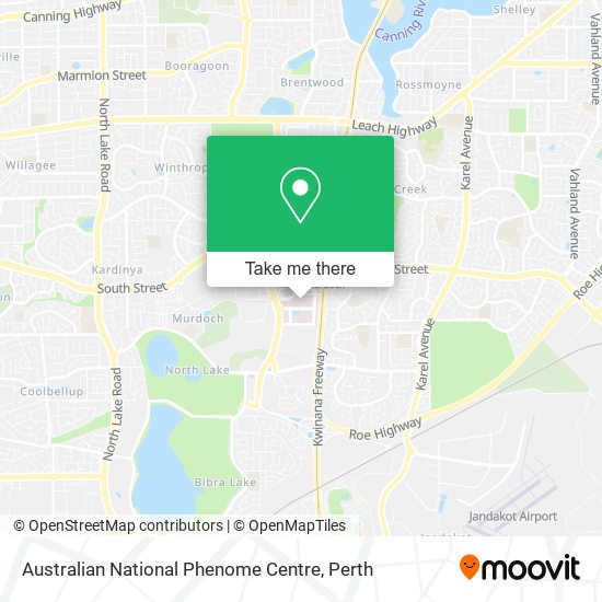 Mapa Australian National Phenome Centre