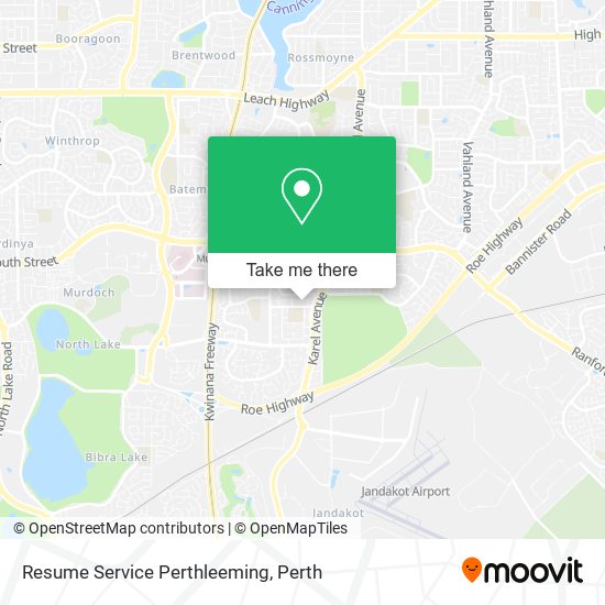 Resume Service Perthleeming map
