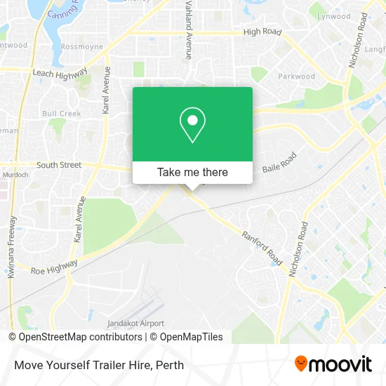 Mapa Move Yourself Trailer Hire