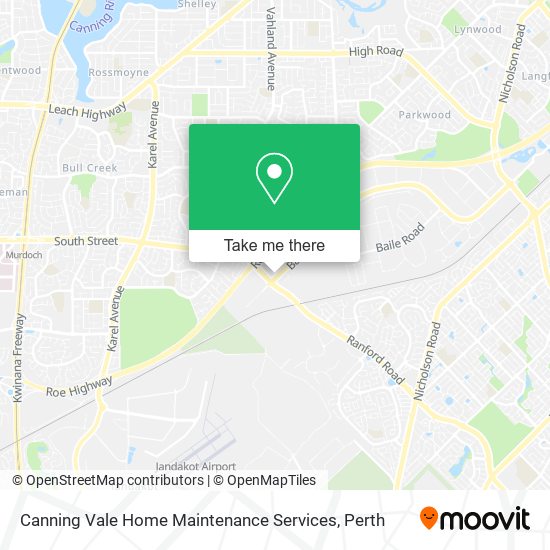 Mapa Canning Vale Home Maintenance Services