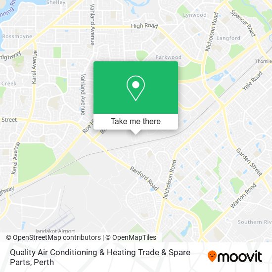 Quality Air Conditioning & Heating Trade & Spare Parts map