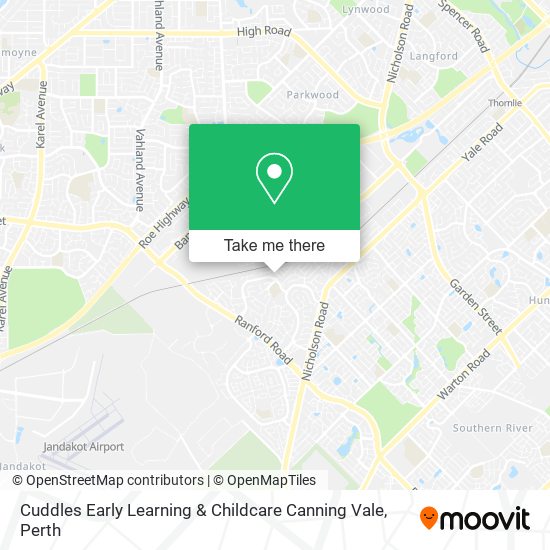 Mapa Cuddles Early Learning & Childcare Canning Vale