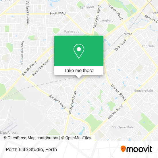 Mapa Perth Elite Studio