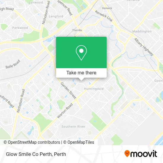 Mapa Glow Smile Co Perth