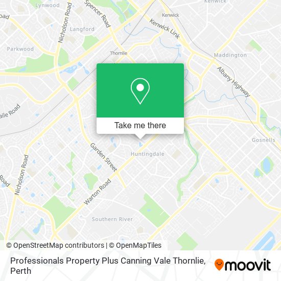 Mapa Professionals Property Plus Canning Vale Thornlie