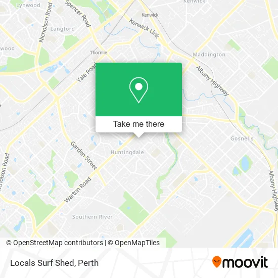 Locals Surf Shed map