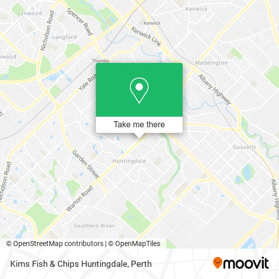 Kims Fish & Chips Huntingdale map