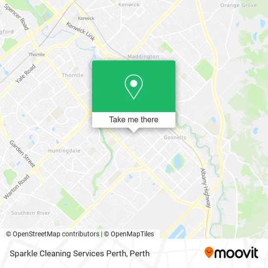 Mapa Sparkle Cleaning Services Perth
