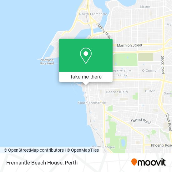Fremantle Beach House map