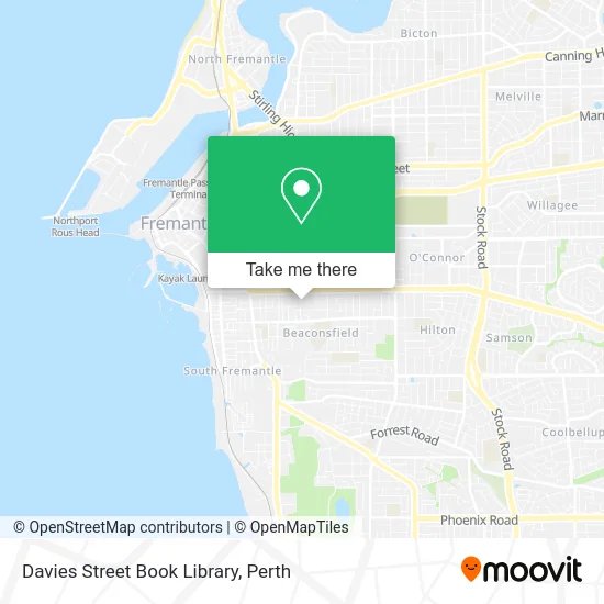 Mapa Davies Street Book Library