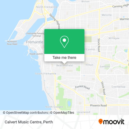 Mapa Calvert Music Centre