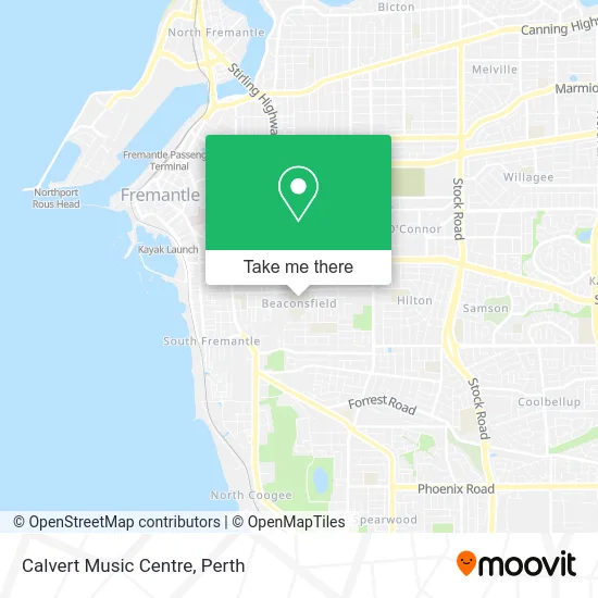 Mapa Calvert Music Centre