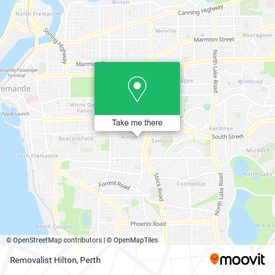 Mapa Removalist Hilton