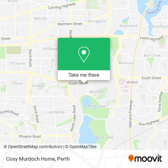 Cosy Murdoch Home map