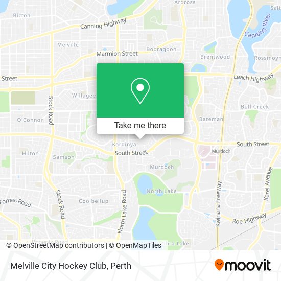 Melville City Hockey Club map