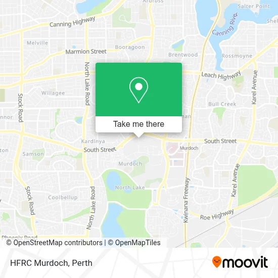 Mapa HFRC Murdoch