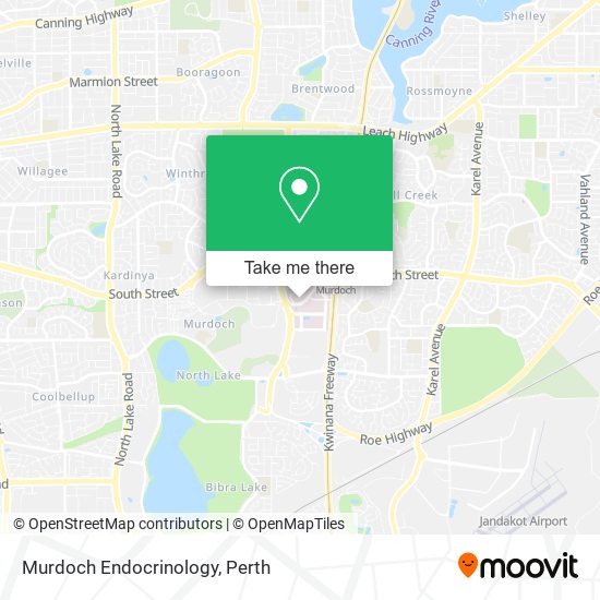 Murdoch Endocrinology map