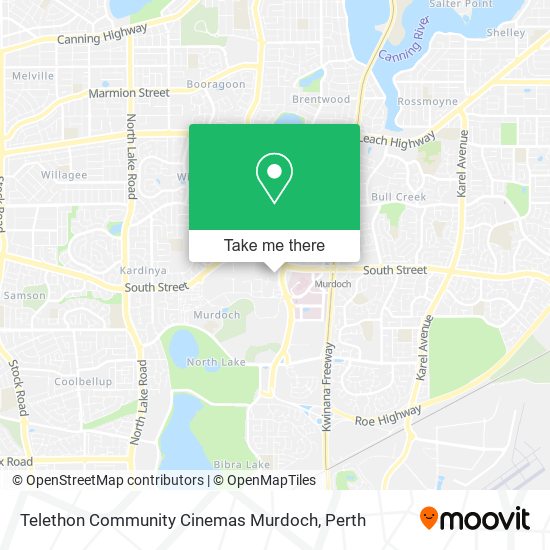 Mapa Telethon Community Cinemas Murdoch