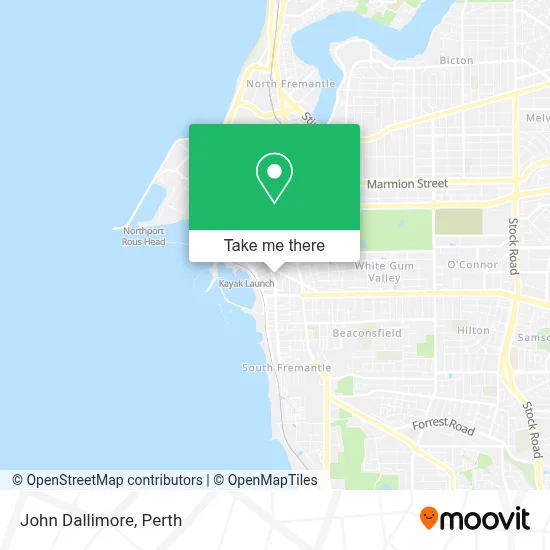 Mapa John Dallimore