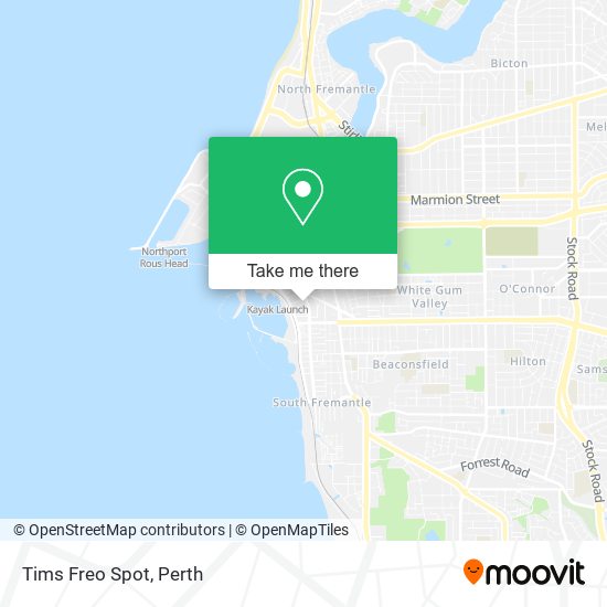 Mapa Tims Freo Spot